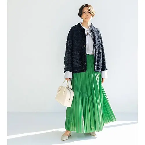 DEPAREILLE テープヤーンツィード　フリンジジャケット ￥105,600