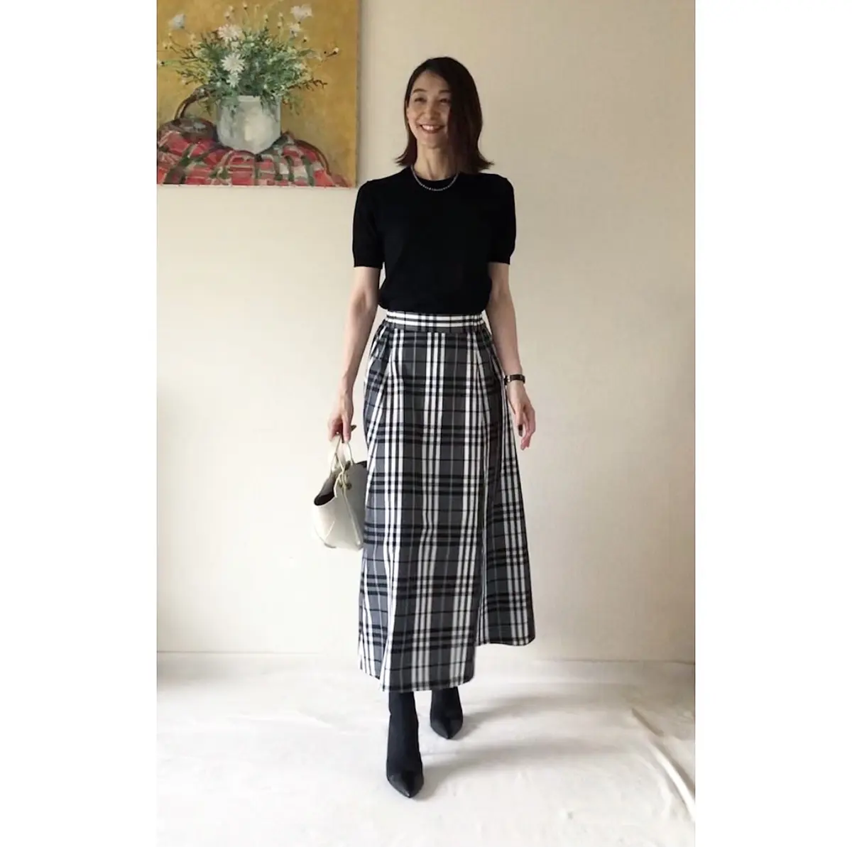 ZARAピンヒールブーツ★4コーデの画像_5