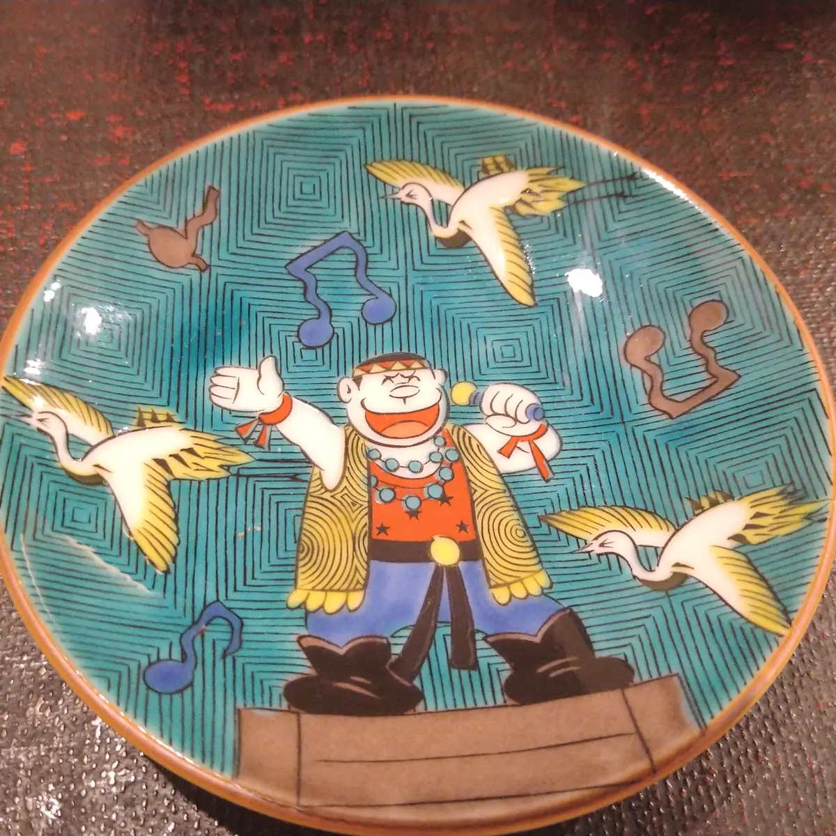 ジャイアンが描かれたお皿