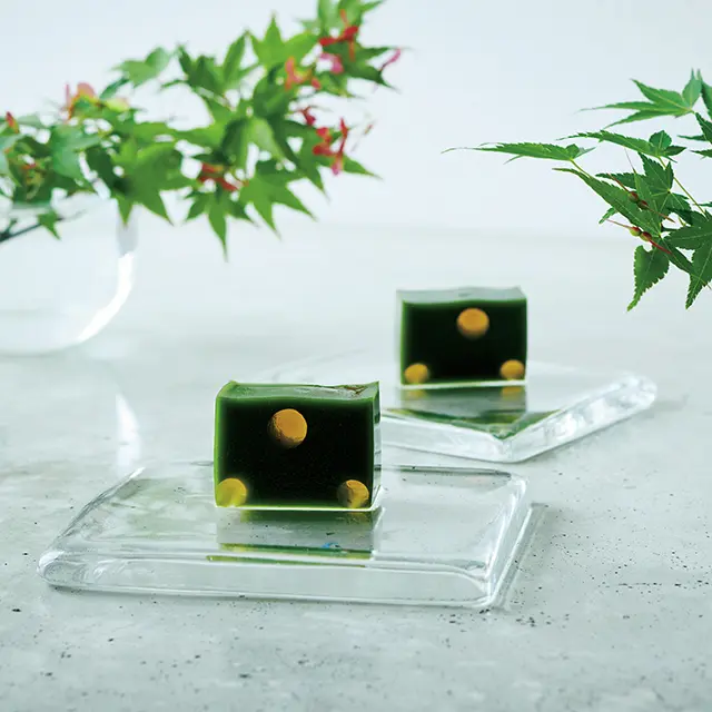 実つきもみじ ×「紫野和久傳」笹ほたる