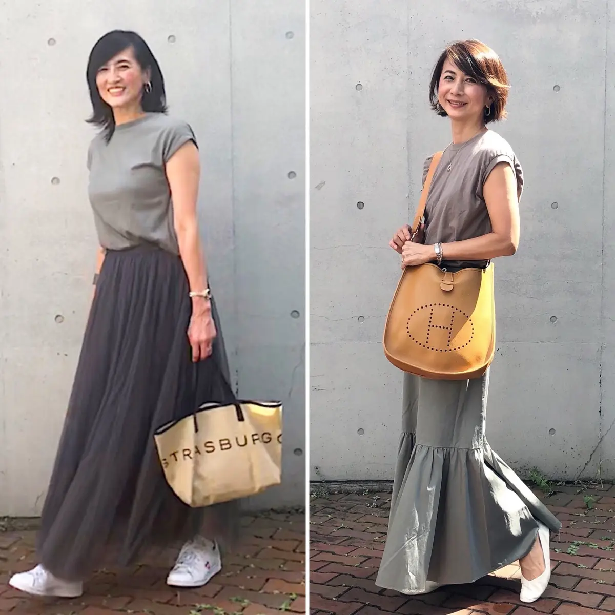 秋色コーデで偶然の双子コーデの画像_2