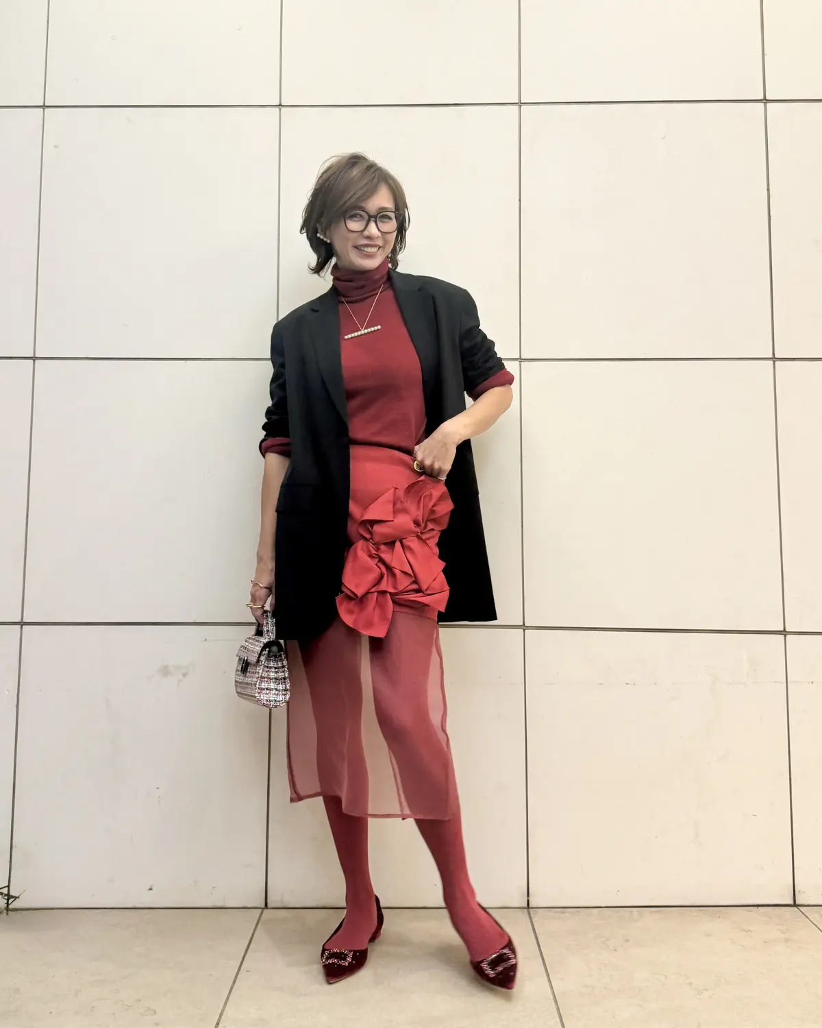 “赤”コーデで《ソワレ　ドゥ　エクラ》の画像_1