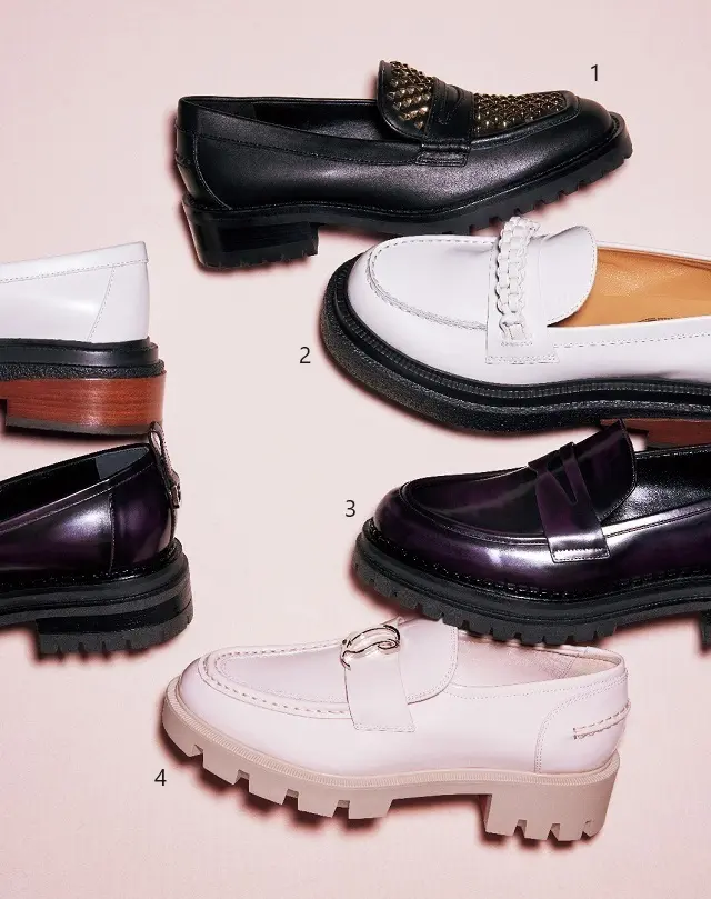 スニーカー感覚で今っぽく  モダンな  ボリュームローファー