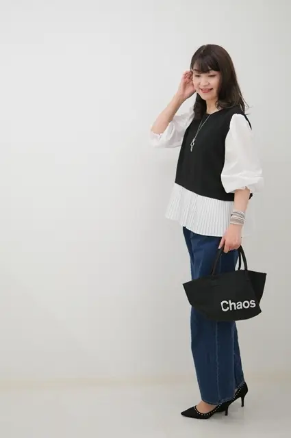 エクラ10月号特別付録Chaosのバッグとカジュアルコーデ