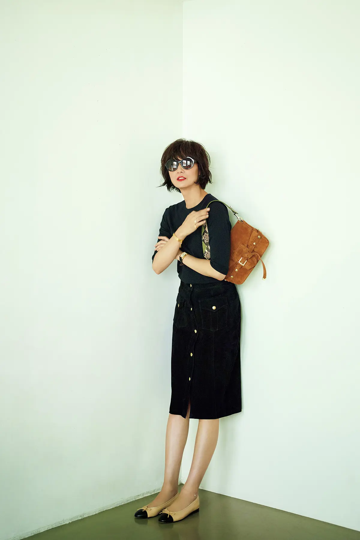 富岡佳子,50代ファッション,コーディネート