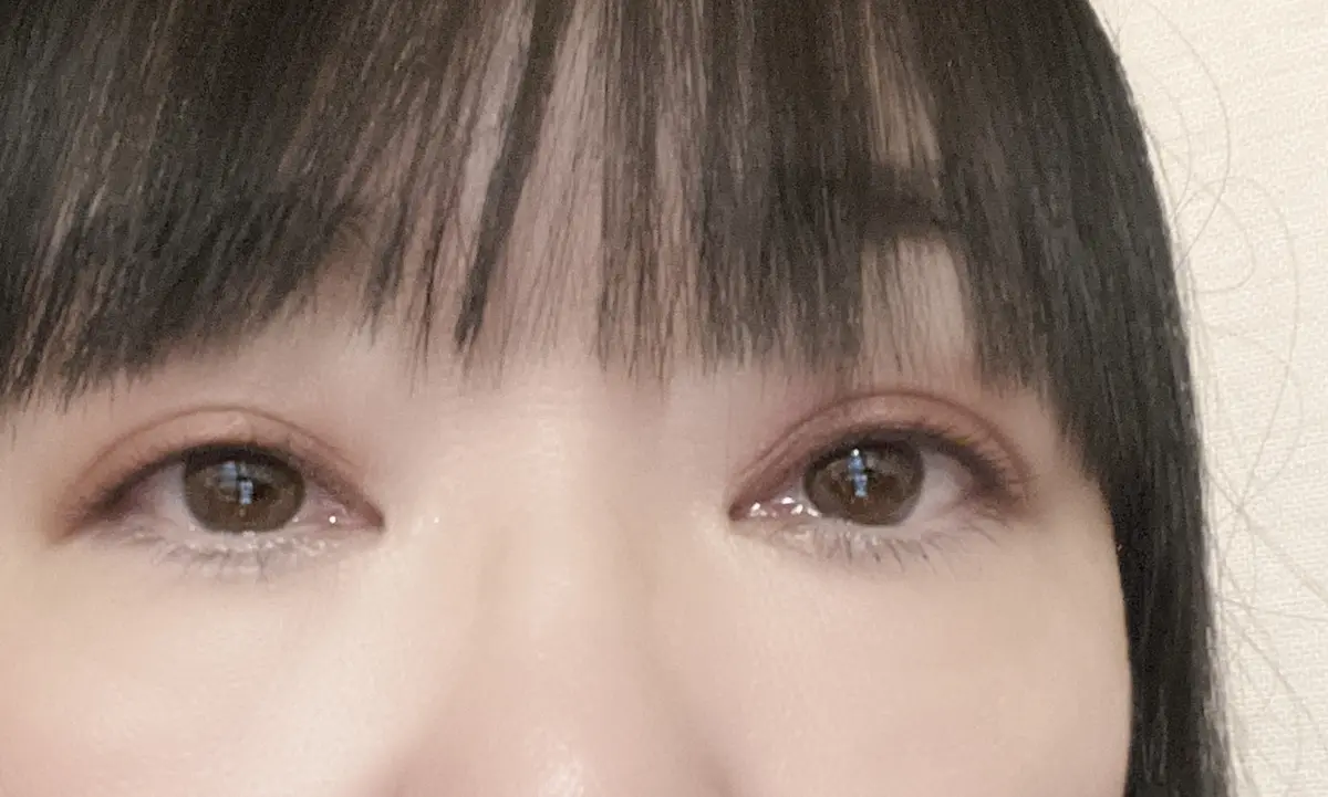 アイシャドウ2度づけ仕上がり