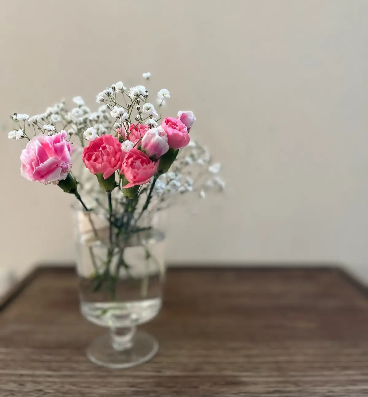 カスミソウとカーネーション