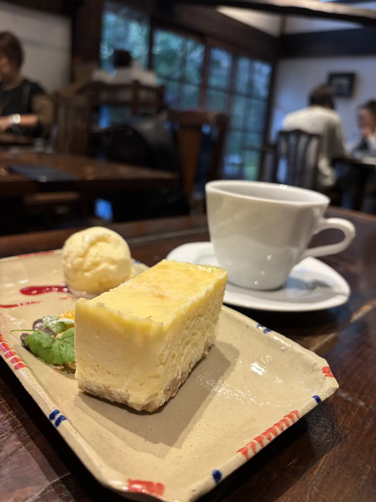 コーヒーとチーズケーキのセット