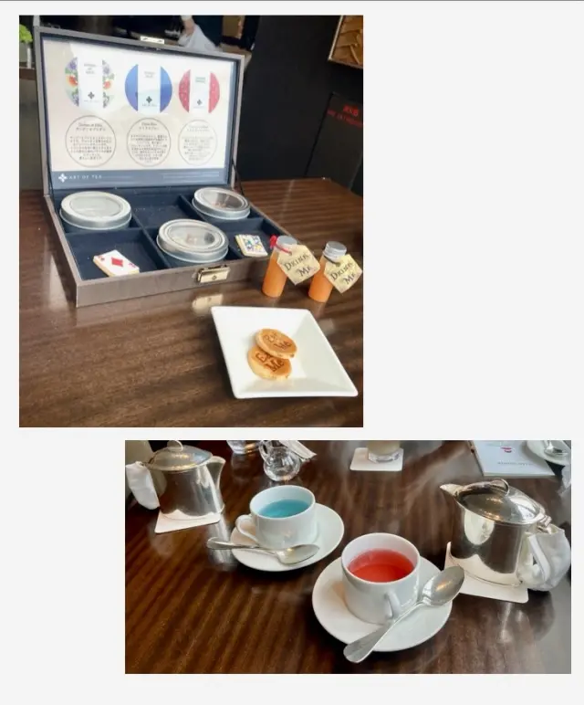 アフタヌーンティー　ハーブティ　青いお茶　marigat candlehere hyatt