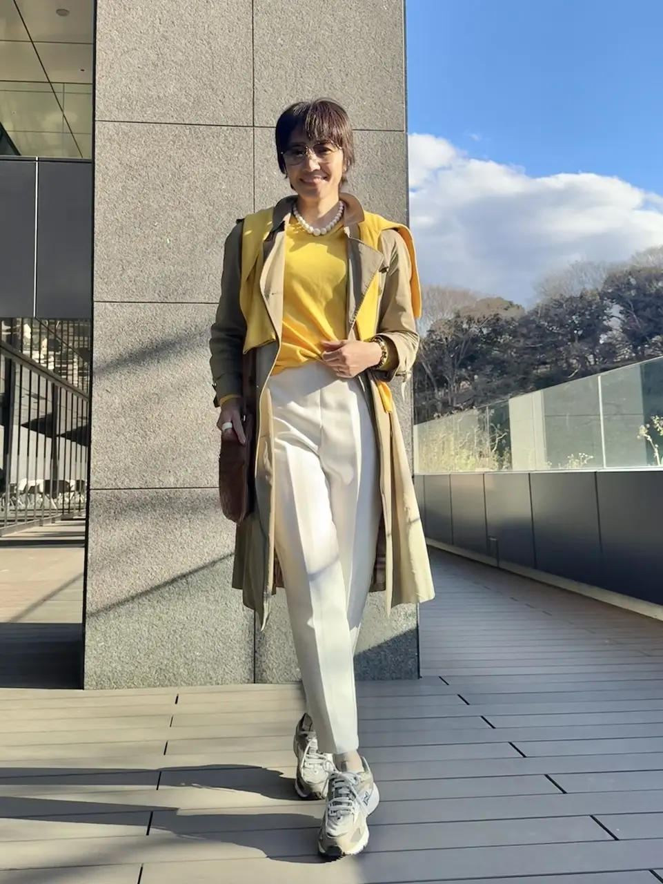 イエローアイテムコーデ①