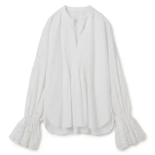 N.O.R.C カットワークスリーブブラウス ￥14,000