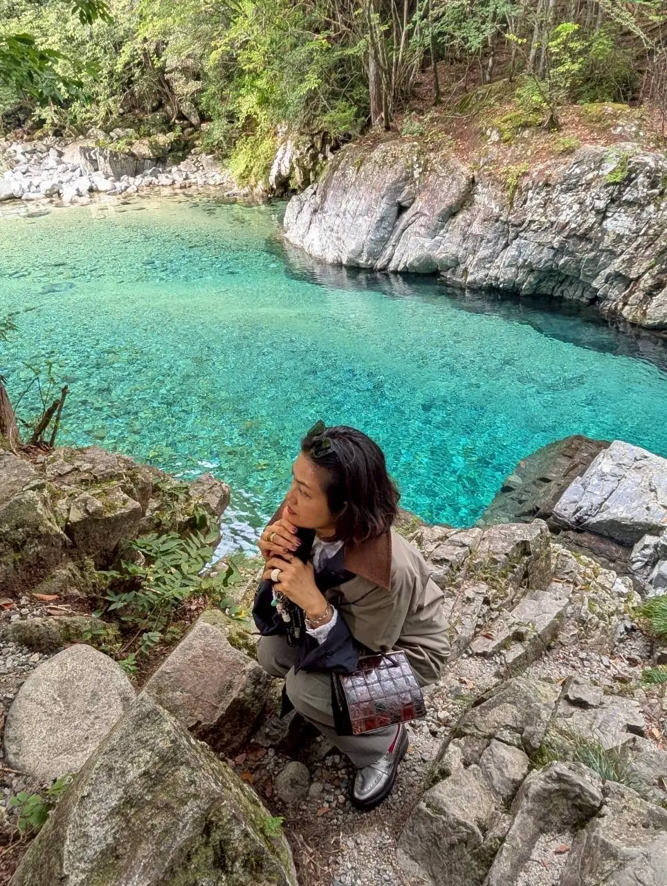 長野旅行　夫婦旅　阿寺渓谷