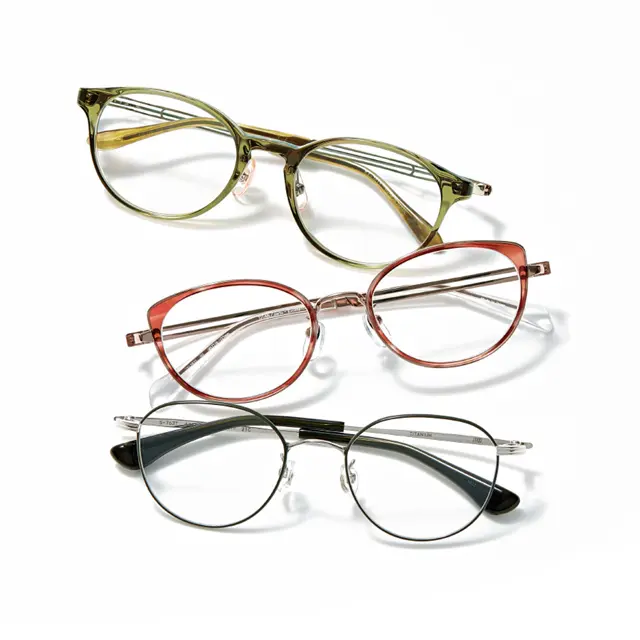 長時間つけても疲れない驚きの軽さと大人にうれしい快適なかけ心地。