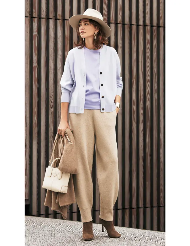 Sand Beige × LavenderのRINA