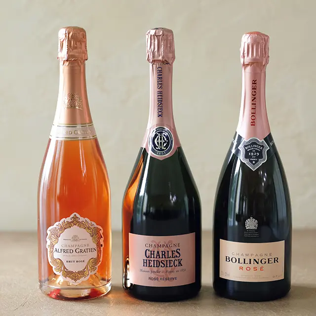 スタイリッシュさがきわだつ ロゼシャンパーニュ
