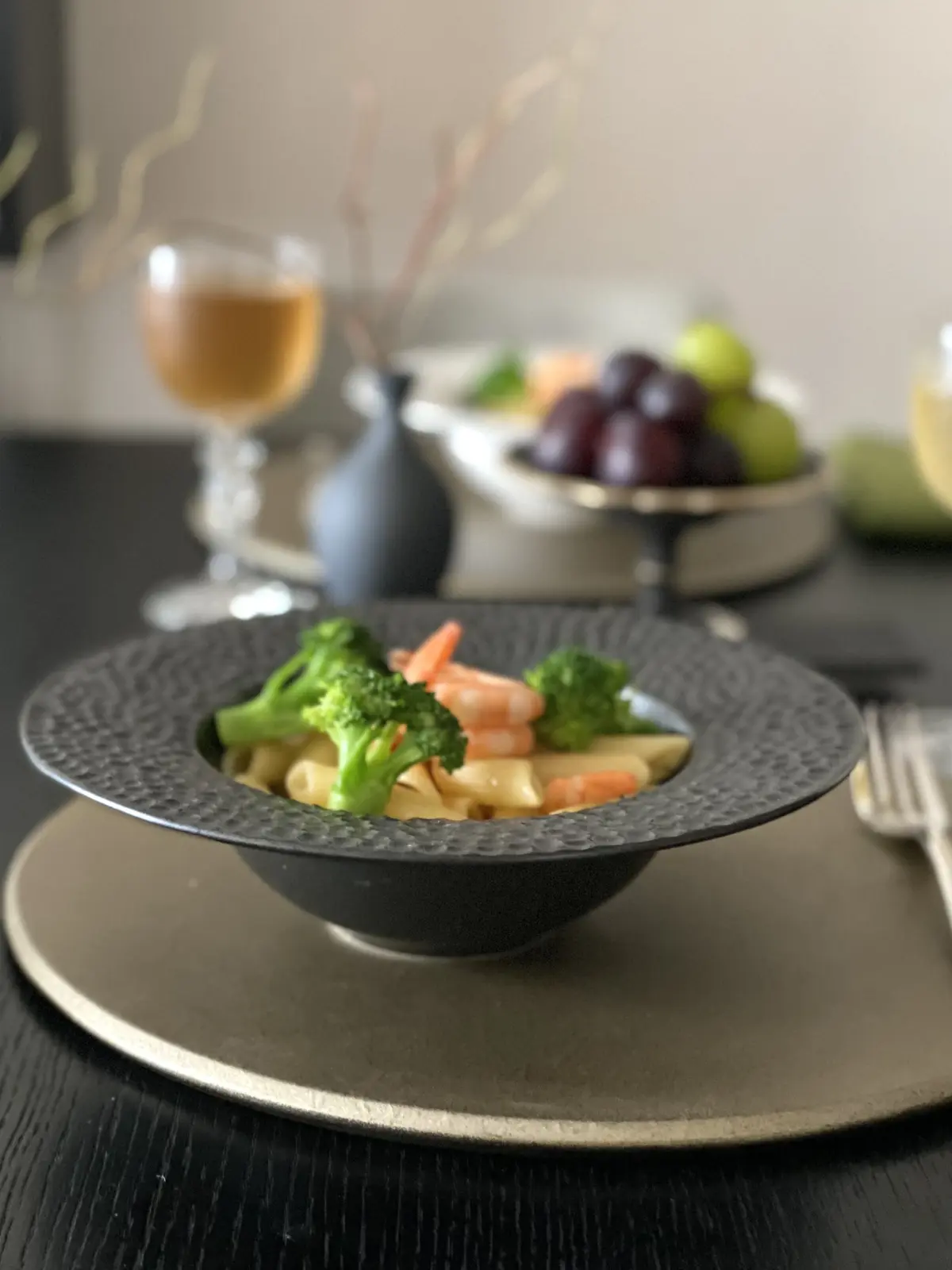 海老とブロッコリーのオイルパスタ