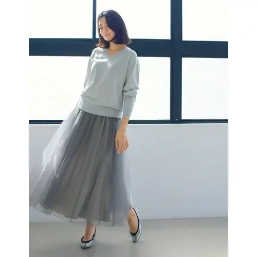 E by eclat 大人チュールスカート ￥20,900