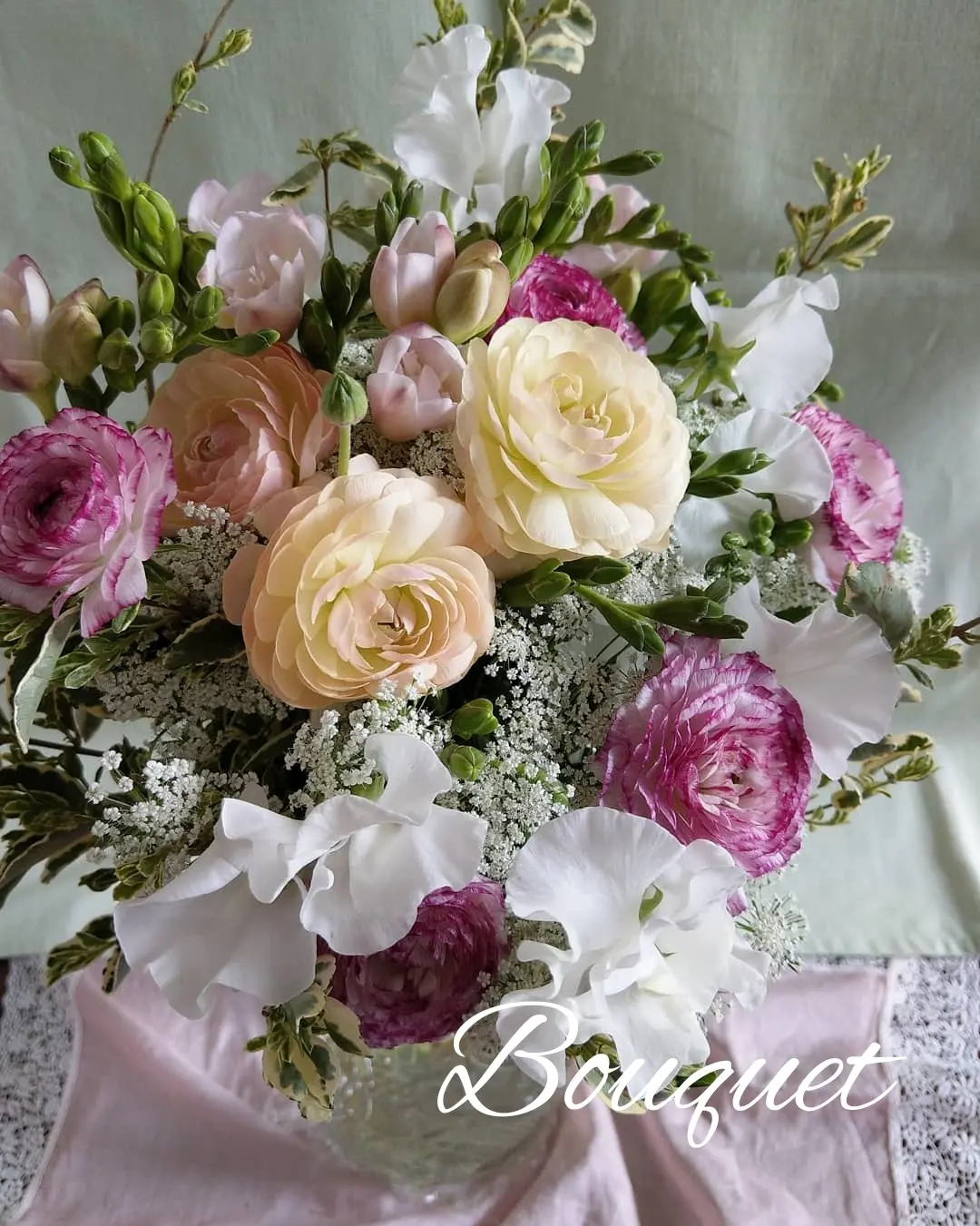 優しい香りの漂うブーケ