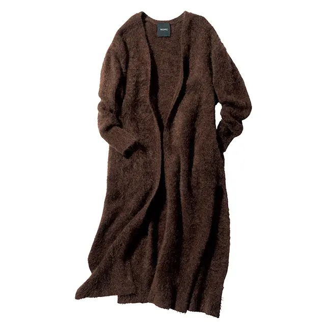 N.O.R.C ロングモヘアカーディガン