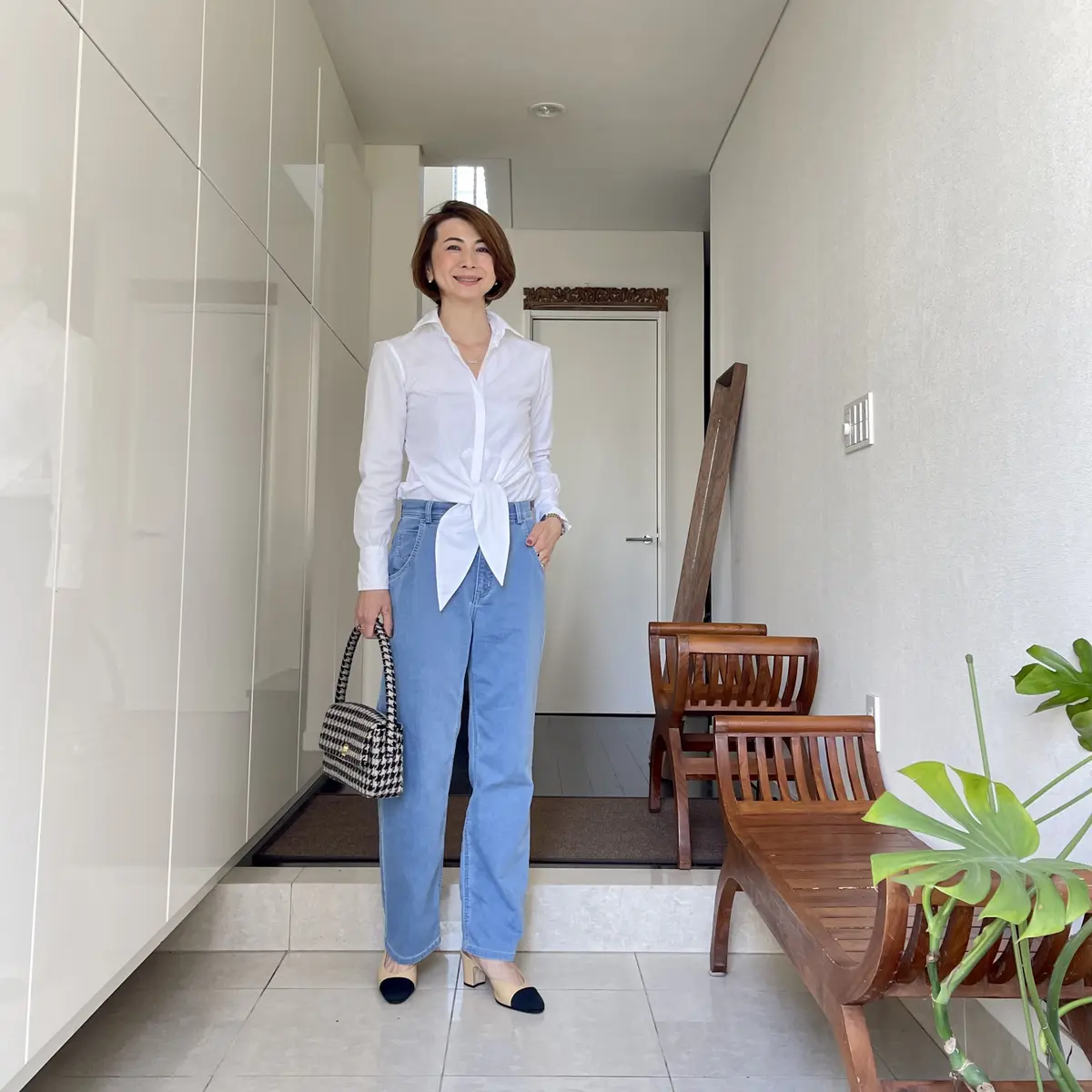 春の白シャツ4コーデの画像_4