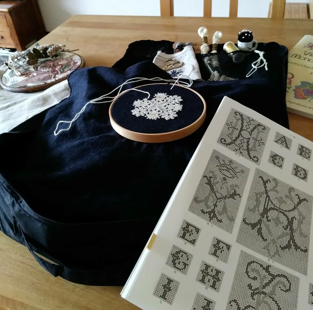 ガーメントバッグに刺繍セットで出張ちくちの画像_2