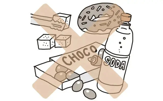 砂糖をできるだけ減らす