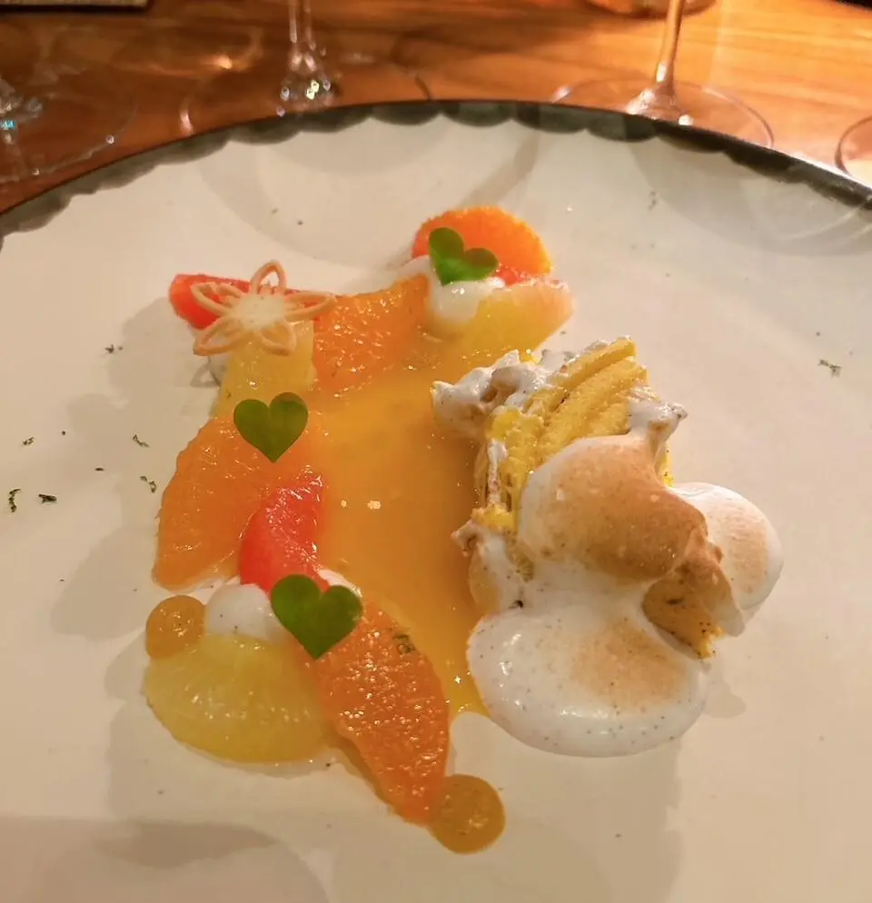 ベイクドアラスカ シーズナルシトラス 柚子ソルベ グランマルニエ