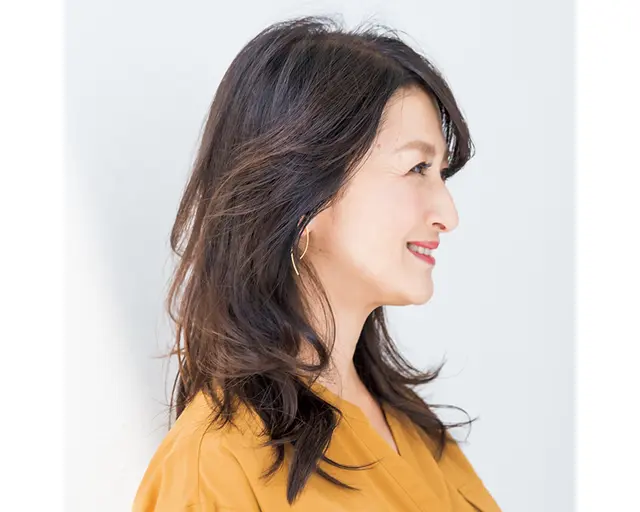 ロングヘア　サイド