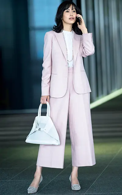 大人ピンクでエレガントに