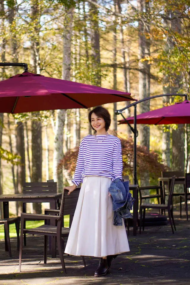 「E by eclatふんわりタックスカの画像_1