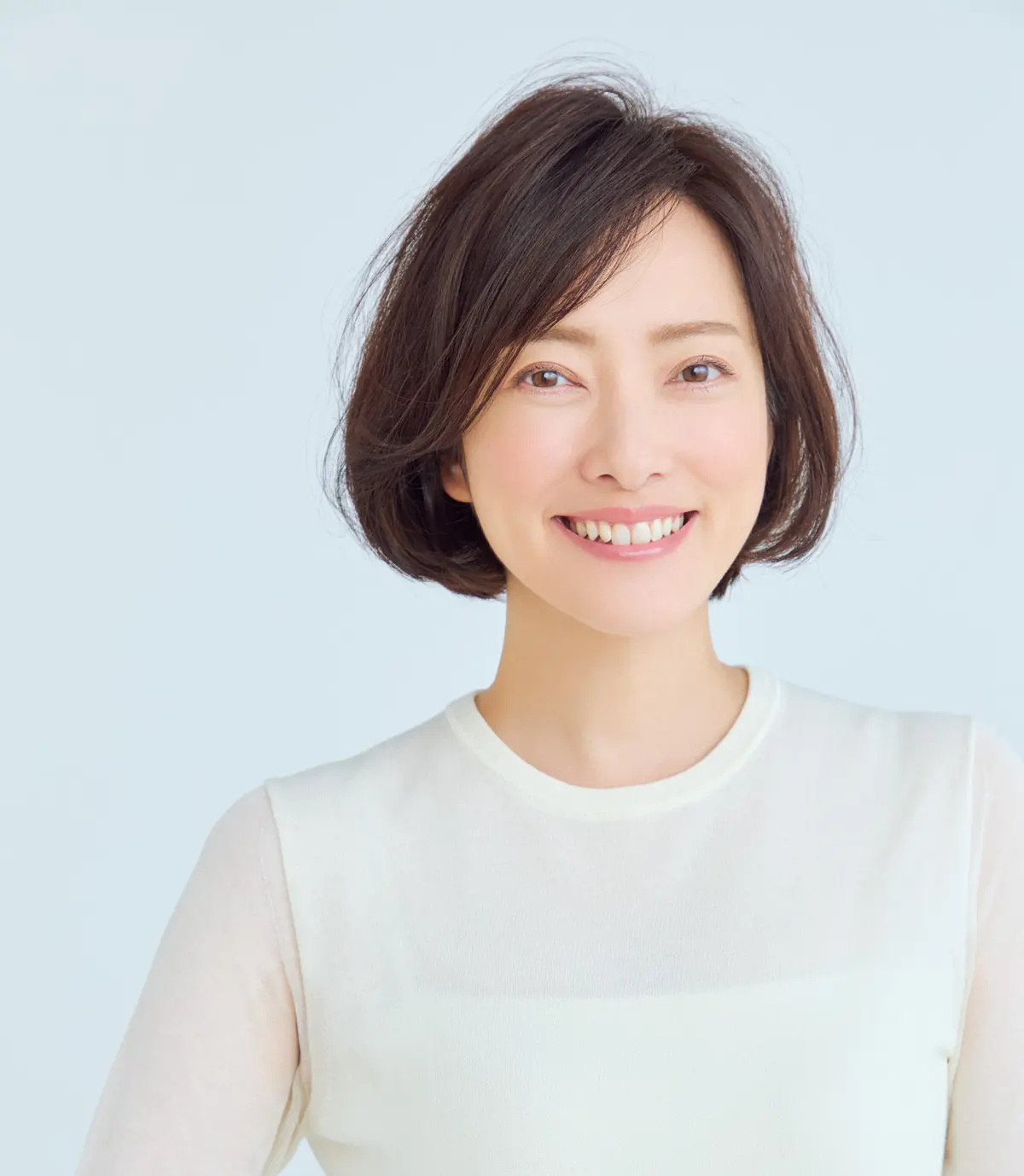 前から見たボブヘアスタイル
