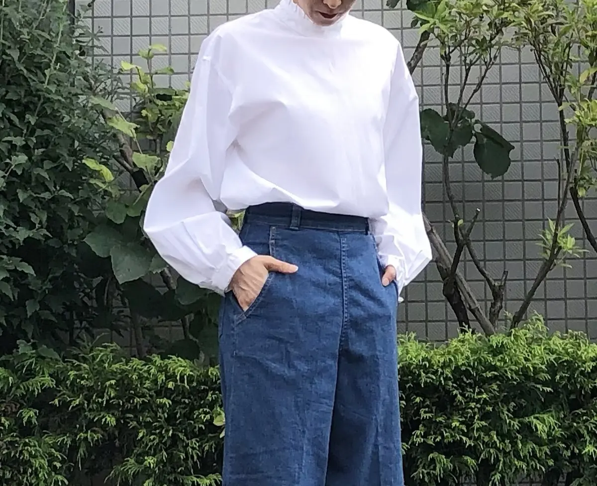 ゆったりデニム＆ローファー。の画像_5