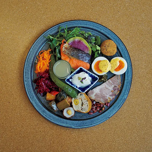 品数の豊富さがうれしいおか ずプレート¥1,500　