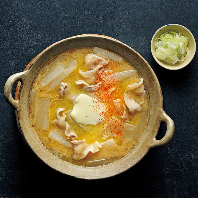 arikoさんの大根と豚バラの白味噌鍋レシピ