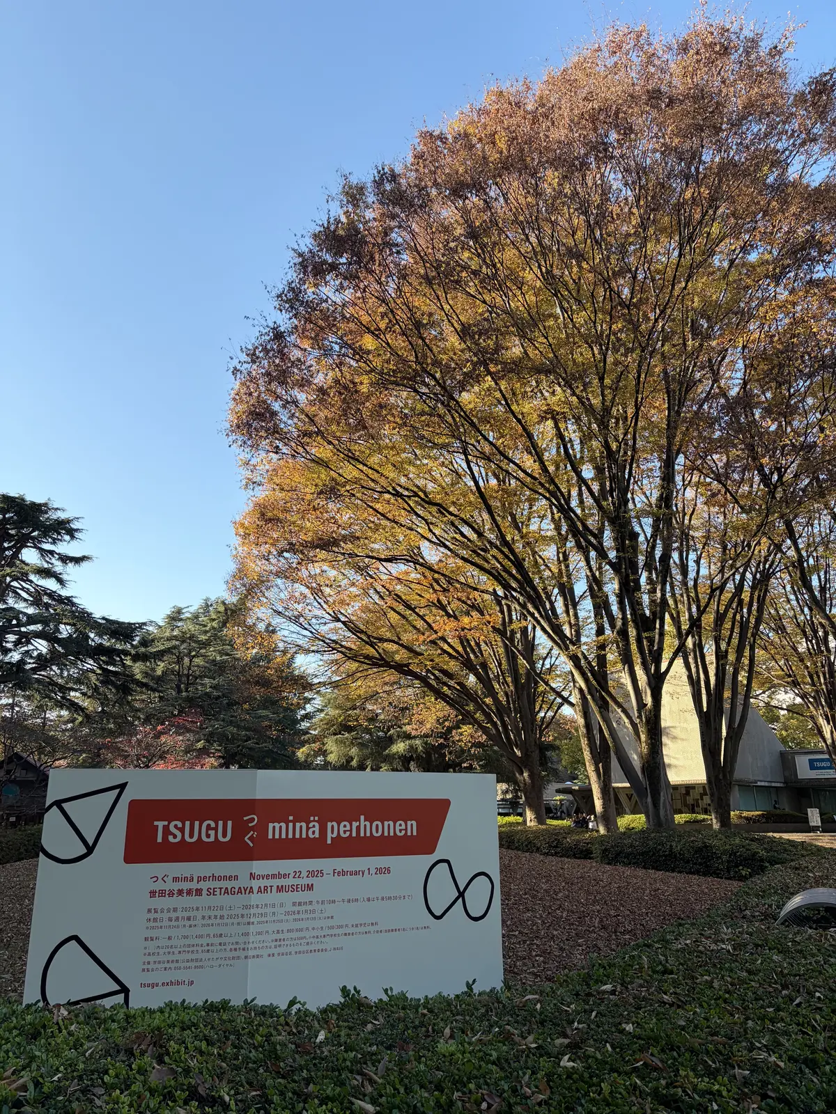 紅葉が美しい世田谷美術館