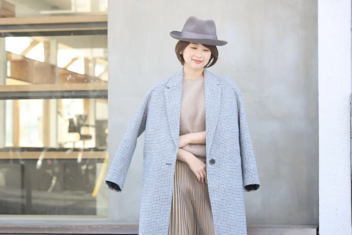 春ベージュ×艶ロングプリーツの「甘くないの画像_1