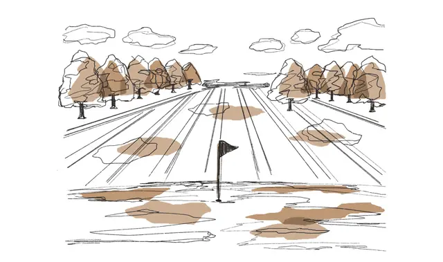 ゴルフコースでリフレッシュ。切磋琢磨して絆が深まる（会社員・44歳）