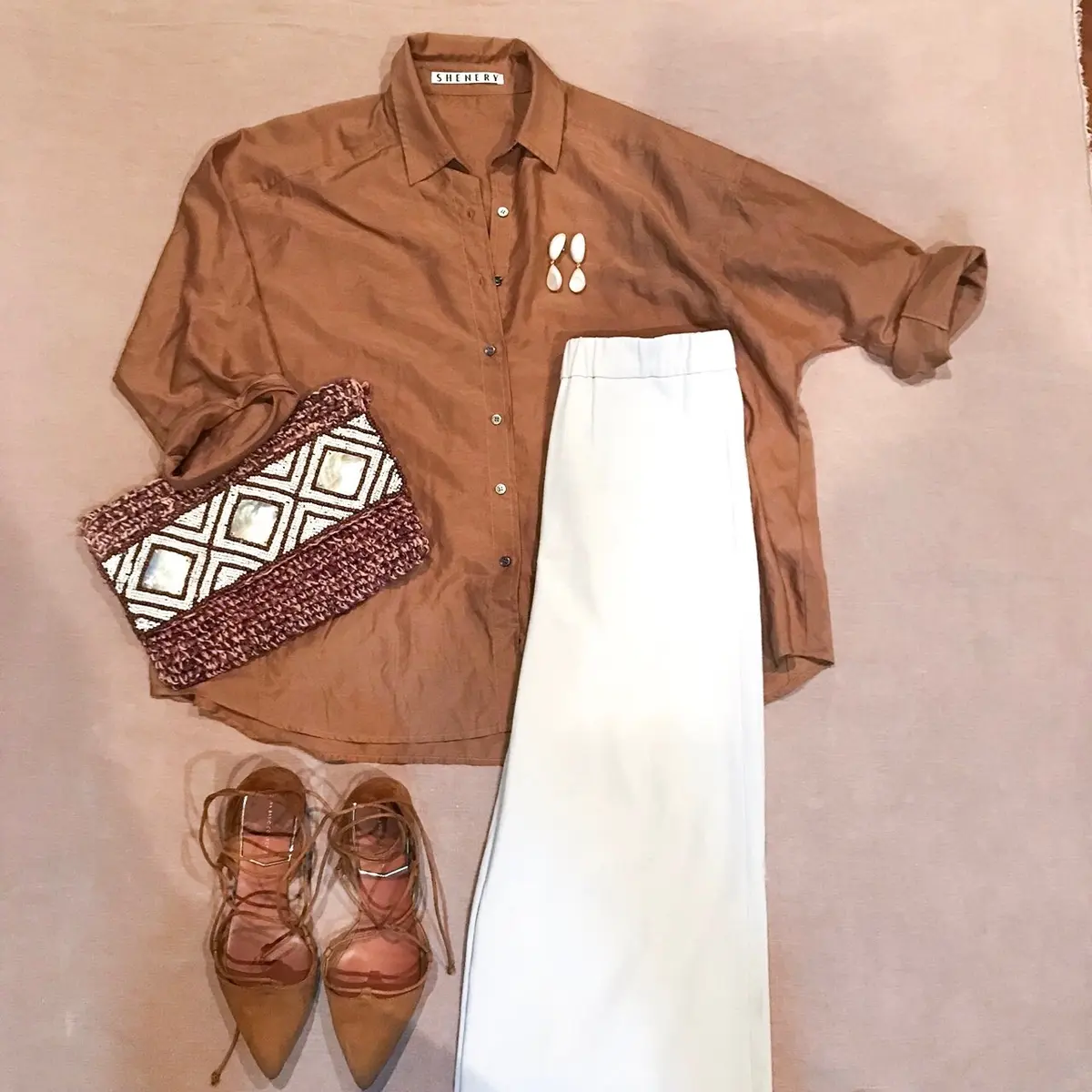 夏に最適 theoryのワイドパンツの画像_3