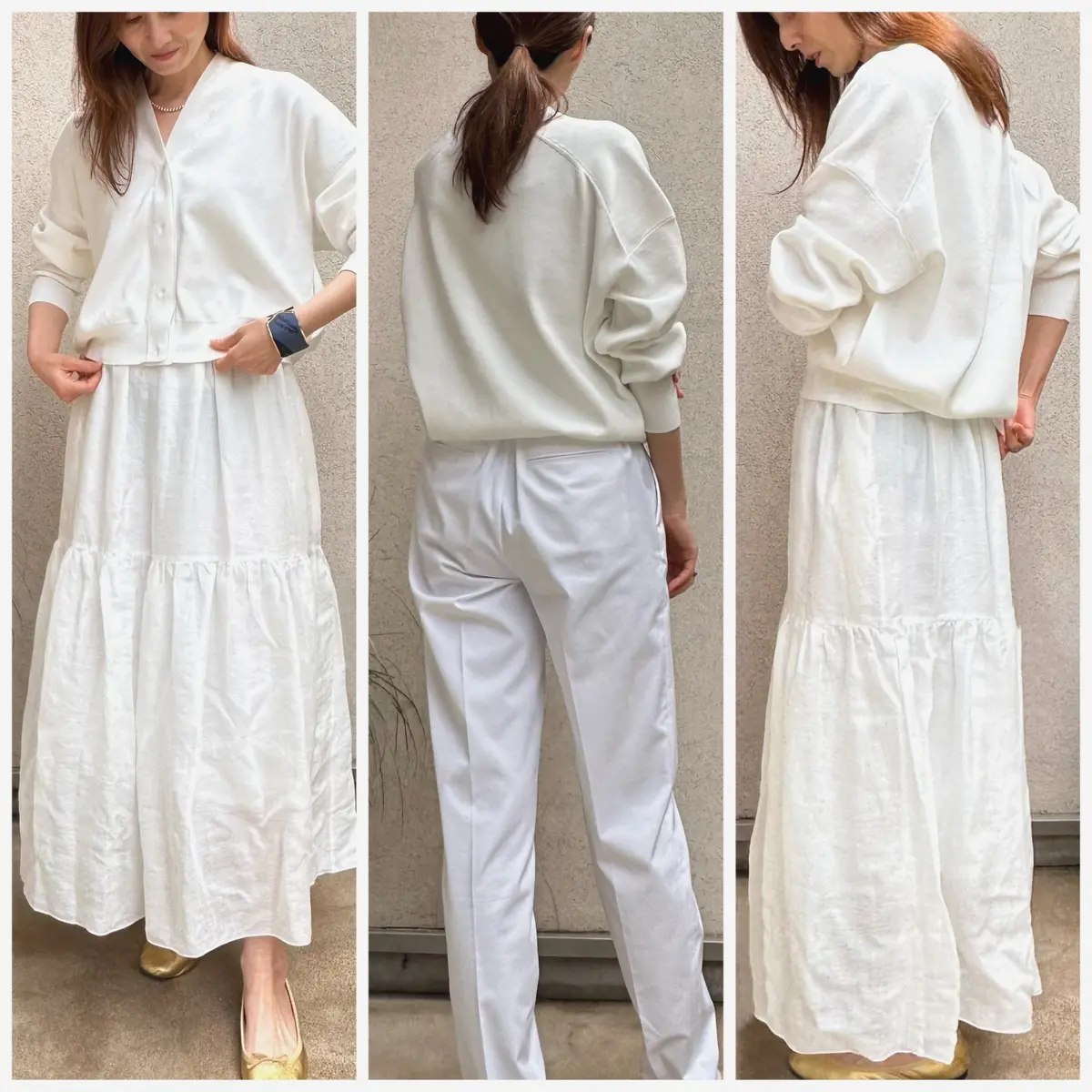 E by éclatの「Vネックスナップの画像_4