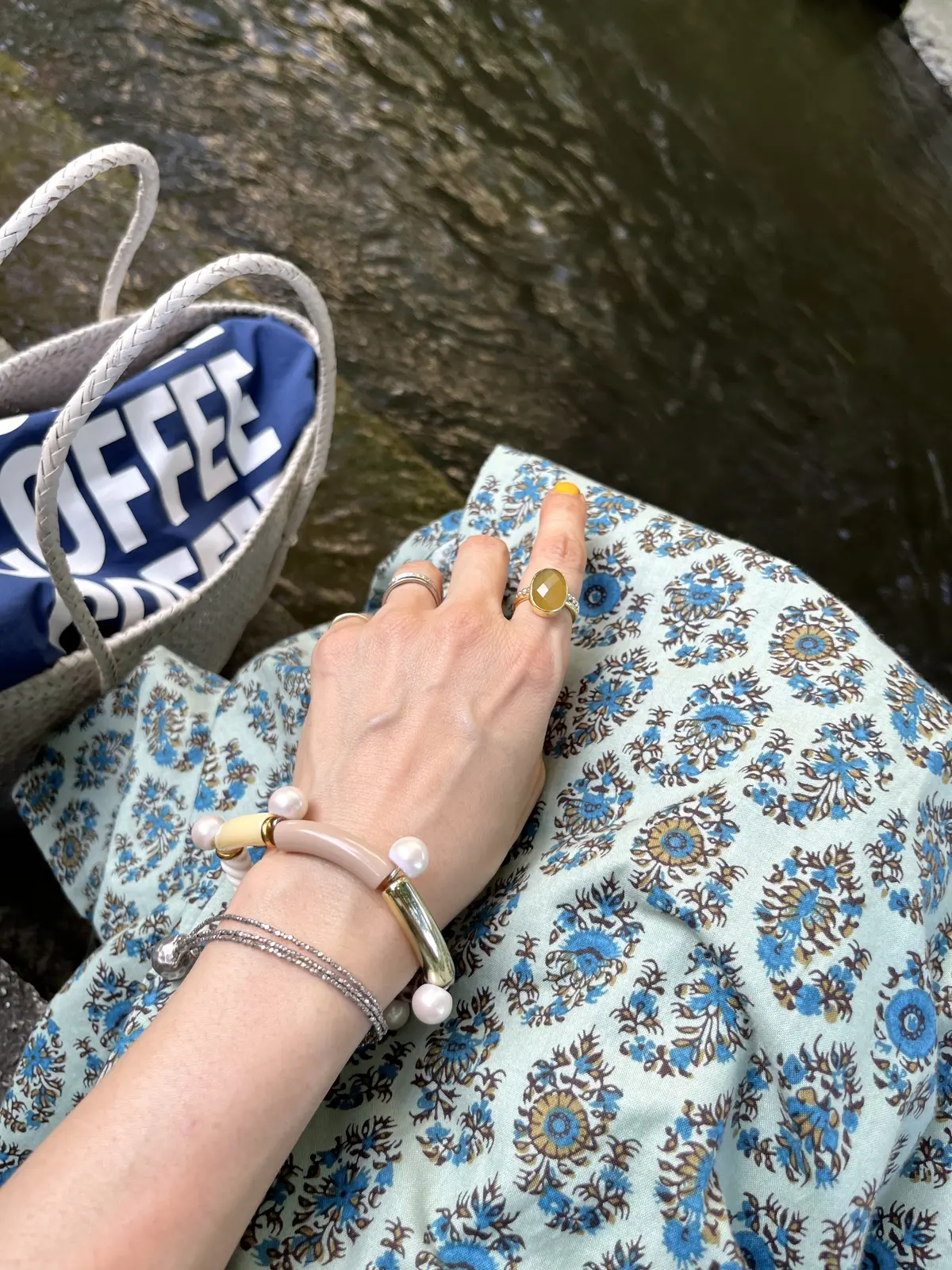 夏のインディゴブルー💙トートバッグコーデの画像_18