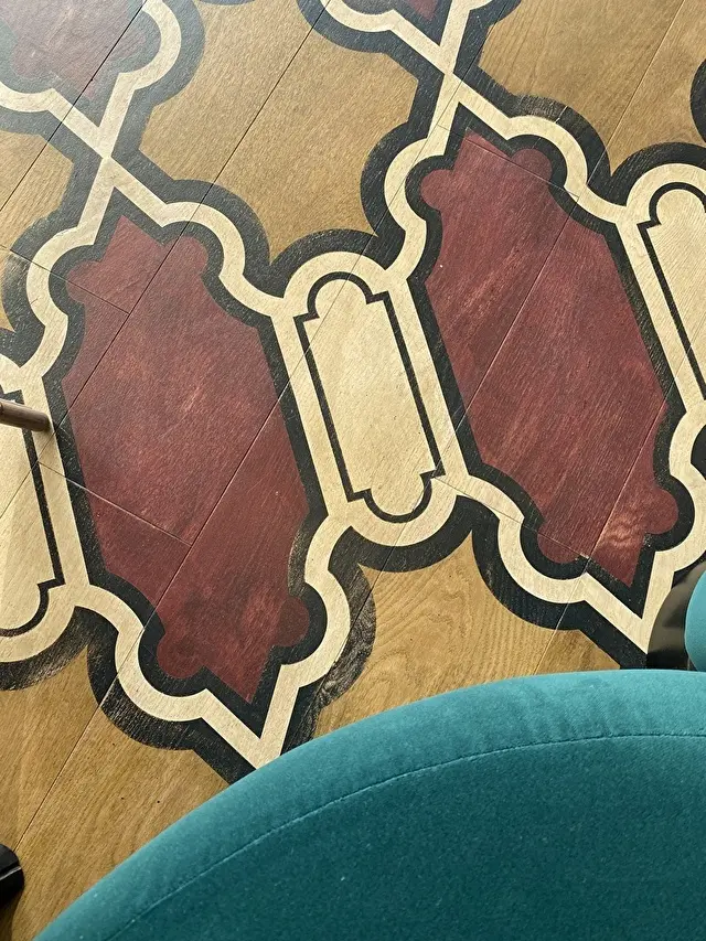 店内のフローリングも可愛すぎたのでアップで撮影！