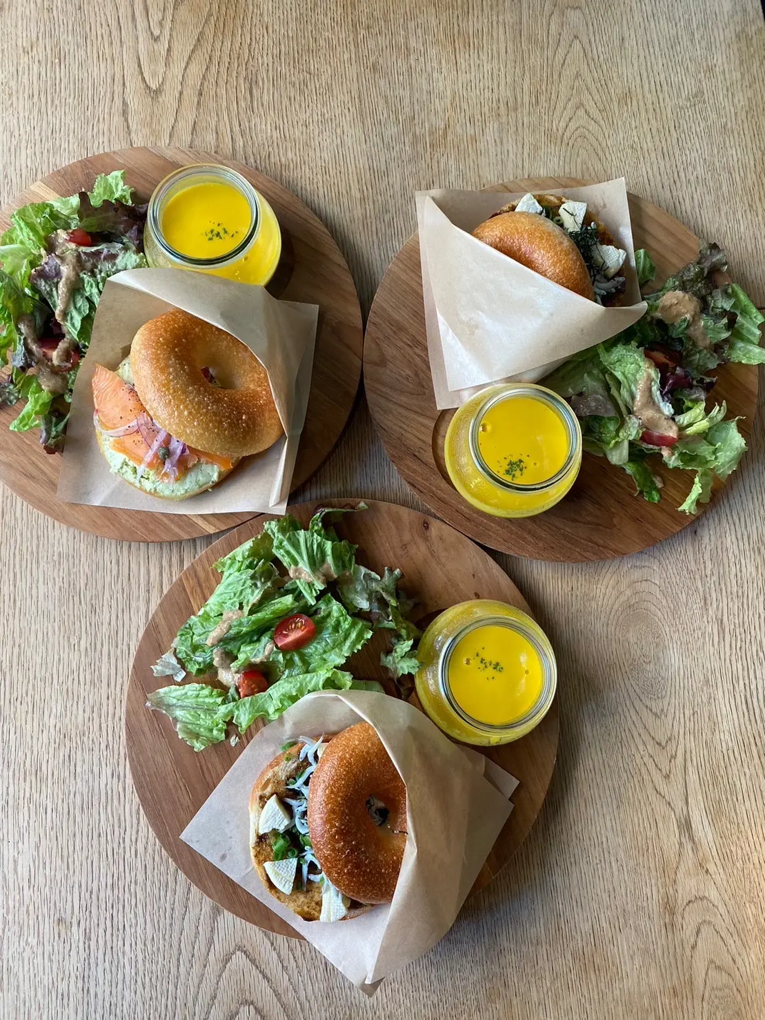 なみまちベーグル　ランチ