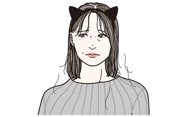 “やつれ髪”ネコさんタイプ