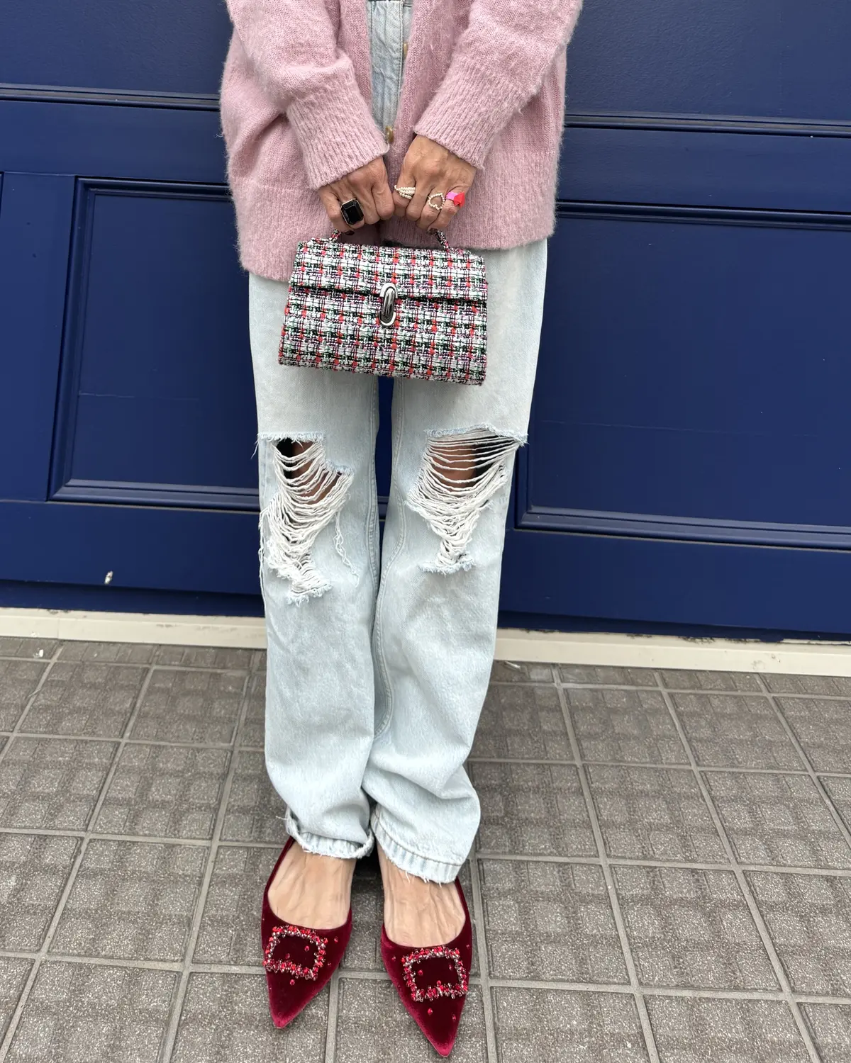 《“E by eclat”モヘア混ロングの画像_4