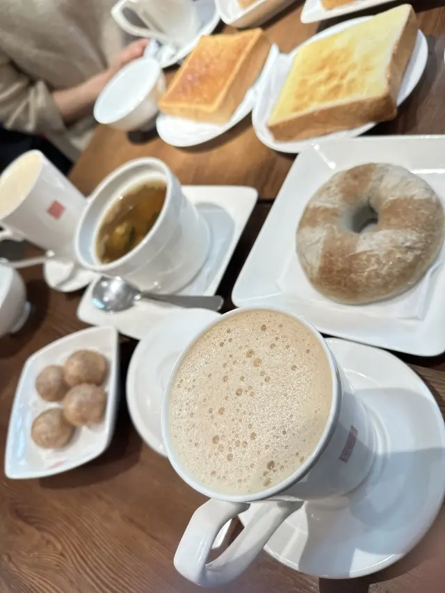 台湾旅行 台中 春水堂 モーニングセット