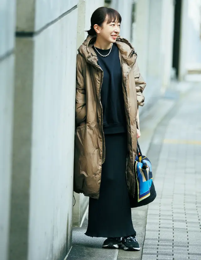 スタイリスト・徳原文子さんは「ロングスカート」をいつもより少し女っぽく着こなしたい気分