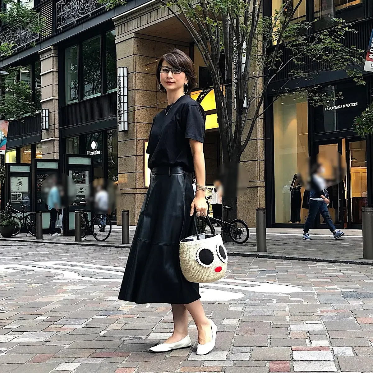 ZARAのエコレザースカートで丸の内への画像_1