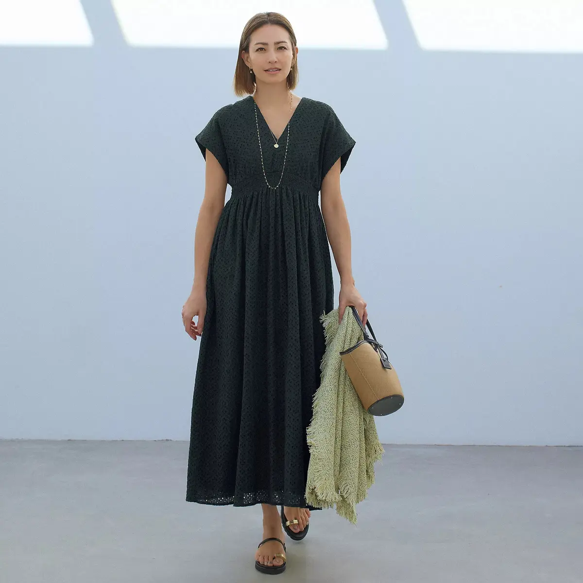 【50代 ワンピース】150㎝台、160の画像_7