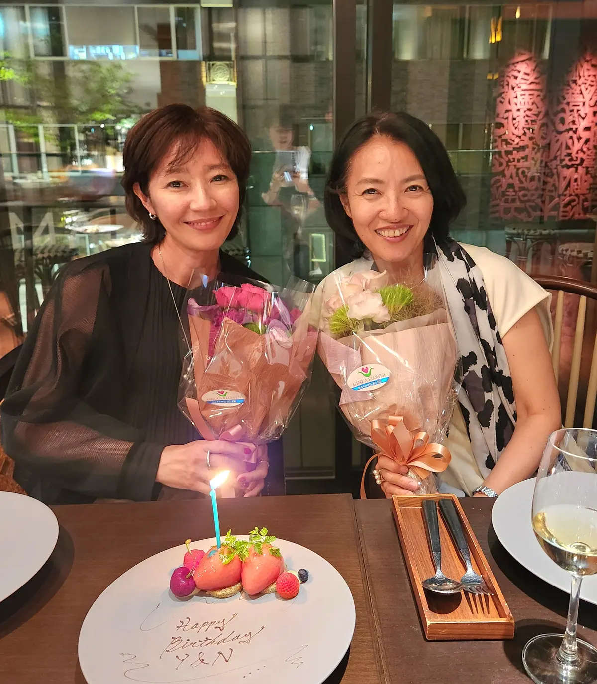 銀座のホテルレストランでお誕生日のお祝いの画像_8