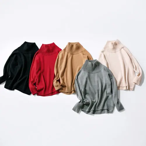 E by éclat ボトルネックニット